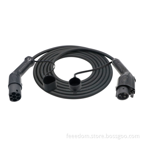 Portable EV Charger Gun Type2- Type1 US and European Standard Mode 3 EV Cable Extring Cable